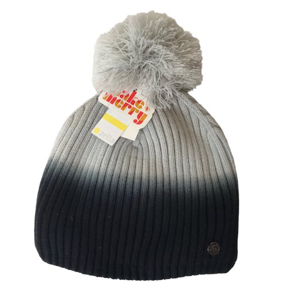 New NWT Zella Nordstrom Beanie Hat, Warm with Pouf, Pom Pom on Top, Fleece Lined main image 9